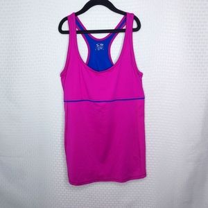Champion Women's Pink Blue Exercise Tank Top